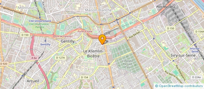 localisation de l'entreprise PHARMACIE DU KREMLIN  LE KREMLIN-BICETRE