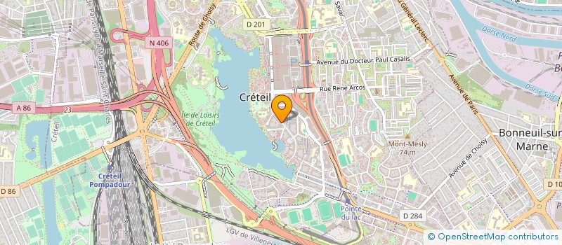 localisation de l'entreprise PHARMACIE DU LAC  CRETEIL