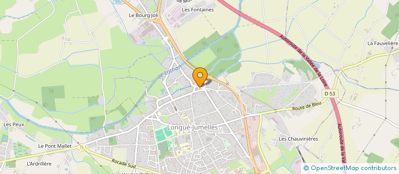 localisation de l'entreprise PHARMACIE DU LATHAN  LONGUE-JUMELLES