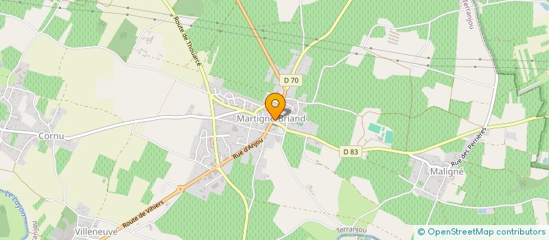 localisation de l'entreprise PHARMACIE DU LAYON-MARTIGNE  TERRANJOU