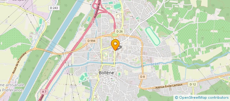 localisation de l'entreprise PHARMACIE DU LEZ  BOLLENE