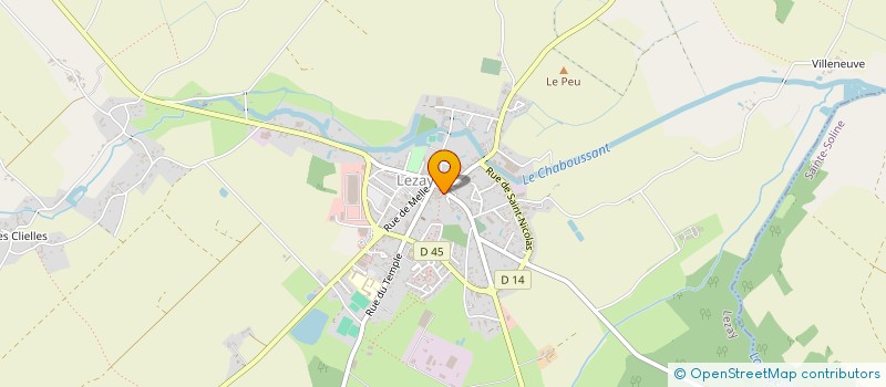 localisation de l'entreprise PHARMACIE DU MARCHE  LEZAY