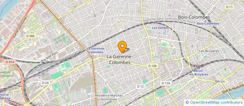 localisation de l'entreprise PHARMACIE DU MARCHE DE LA GARENNE  LA GARENNE-COLOMBES