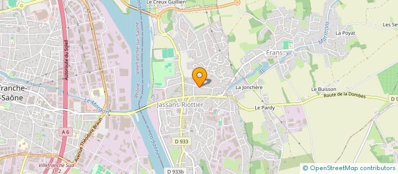 localisation de l'entreprise PHARMACIE DU MARMONT à JASSANS-RIOTTIER