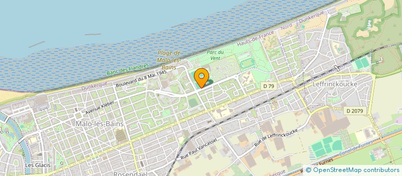 localisation de l'entreprise PHARMACIE DU MERIDIEN à DUNKERQUE