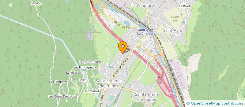 localisation de l'entreprise PHARMACIE DU MONT CUCHET  SAINT-ETIENNE-DE-CUINES