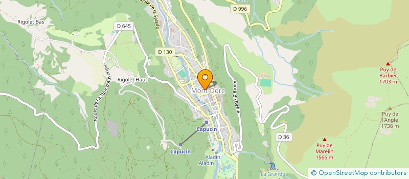 localisation de l'entreprise PHARMACIE DU MONT DORE  MONT-DORE