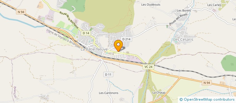 localisation de l'entreprise PHARMACIE DU MOULIN  LA BATIE-NEUVE