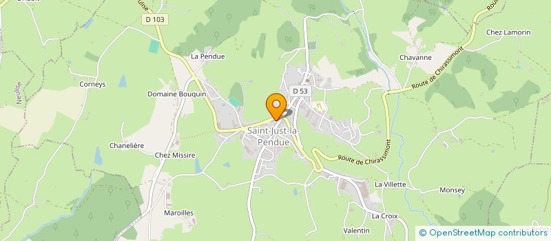 localisation de l'entreprise PHARMACIE DU MURIER  SAINT-JUST-LA-PENDUE