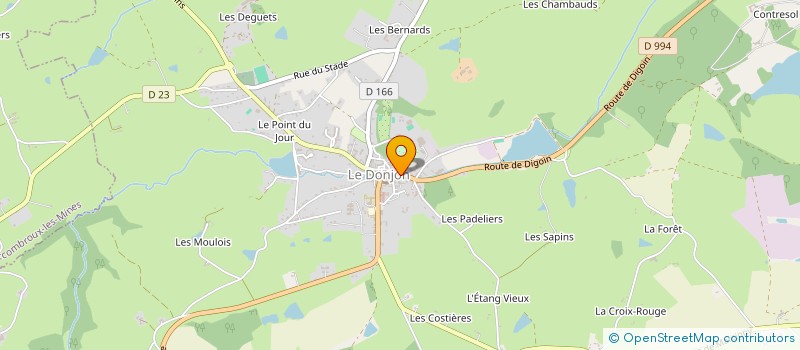 localisation de l'entreprise PHARMACIE DU PARC  LE DONJON