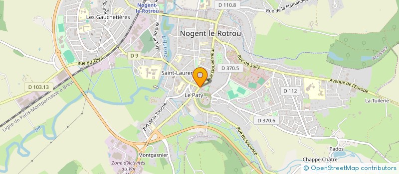 localisation de l'entreprise PHARMACIE DU PATY ROTROLDUS à NOGENT-LE-ROTROU