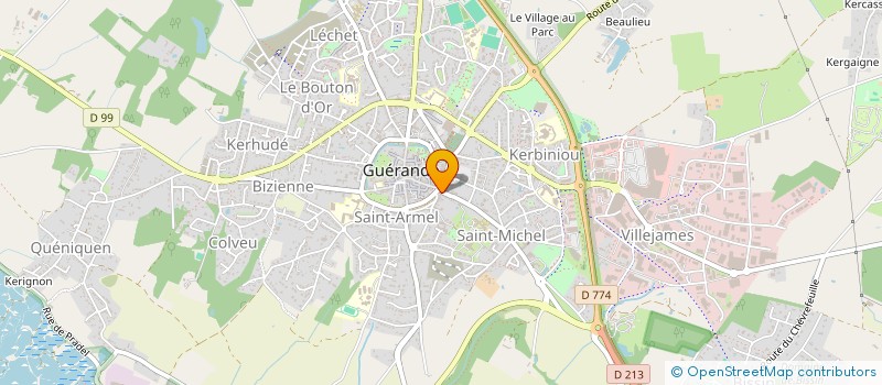 localisation de l'entreprise PHARMACIE DU PAYS BLANC à GUERANDE
