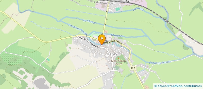 localisation de l'entreprise PHARMACIE DU PAYS JUSSEEN  JUSSEY