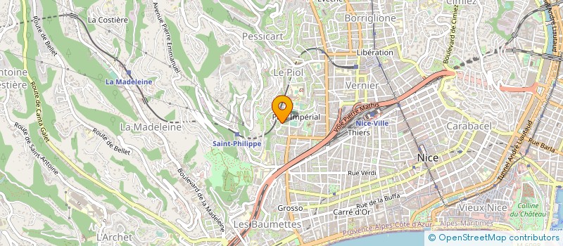 localisation de l'entreprise PHARMACIE DU PIOL TOMASI à NICE