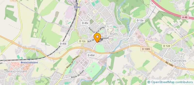 localisation de l'entreprise PHARMACIE DU PLAN  RIVES