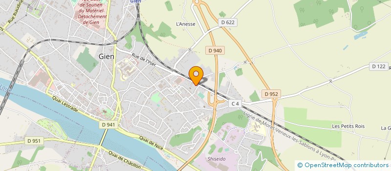 localisation de l'entreprise PHARMACIE DU PLATEAU à GIEN