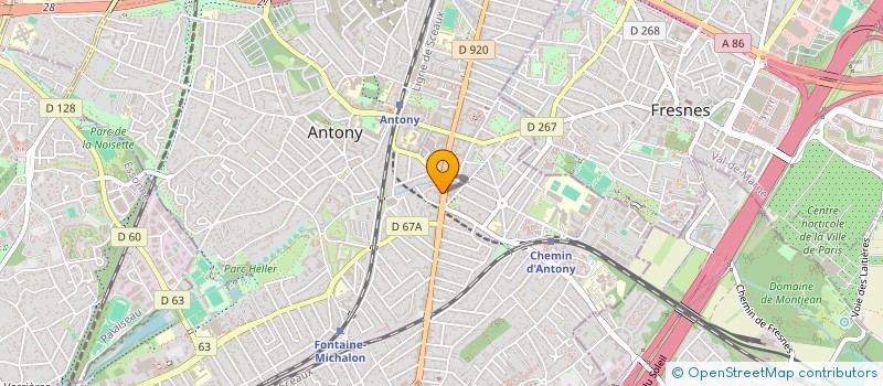 localisation de l'entreprise PHARMACIE DU PONT à ANTONY