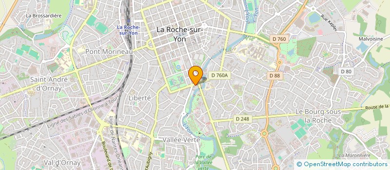 localisation de l'entreprise PHARMACIE DU PONT BOILEAU à LA ROCHE-SUR-YON