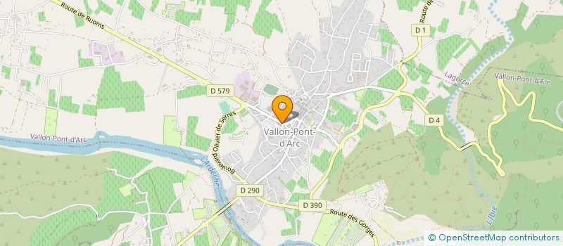 localisation de l'entreprise PHARMACIE DU PONT D ARC  VALLON-PONT-D'ARC