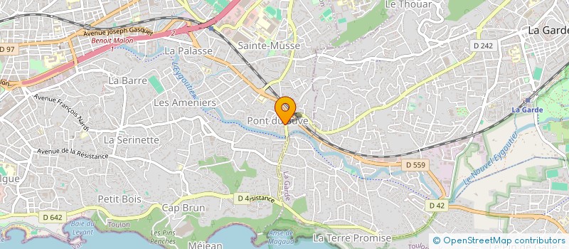localisation de l'entreprise PHARMACIE DU PONT DE SUVE à TOULON