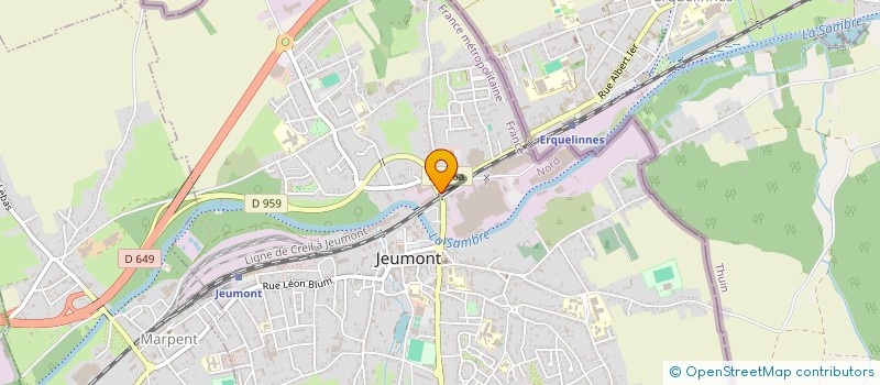 localisation de l'entreprise PHARMACIE DU PONT NOIR  JEUMONT