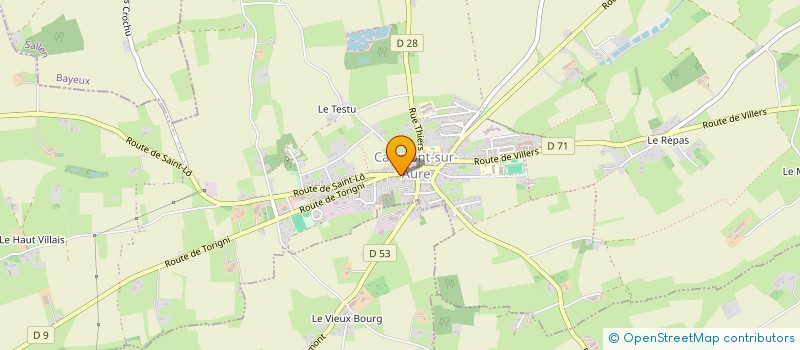 localisation de l'entreprise PHARMACIE DU PRE-BOCAGE  CAUMONT-SUR-AURE