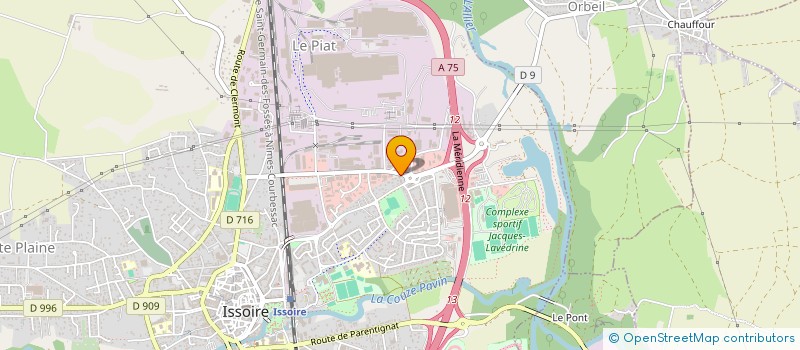 localisation de l'entreprise PHARMACIE DU PRE ROND à ISSOIRE