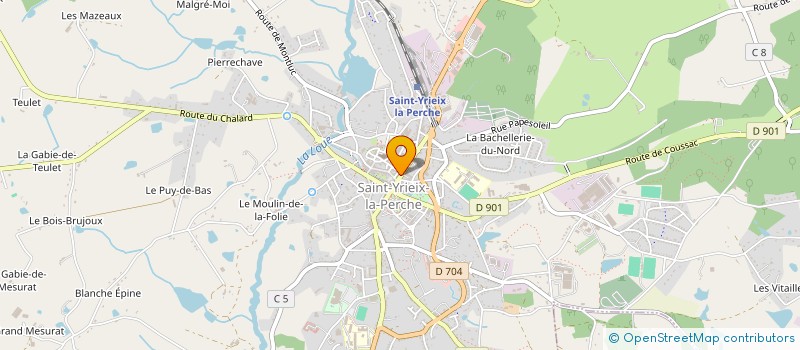 localisation de l'entreprise PHARMACIE DU PROGRES à SAINT-YRIEIX-LA-PERCHE