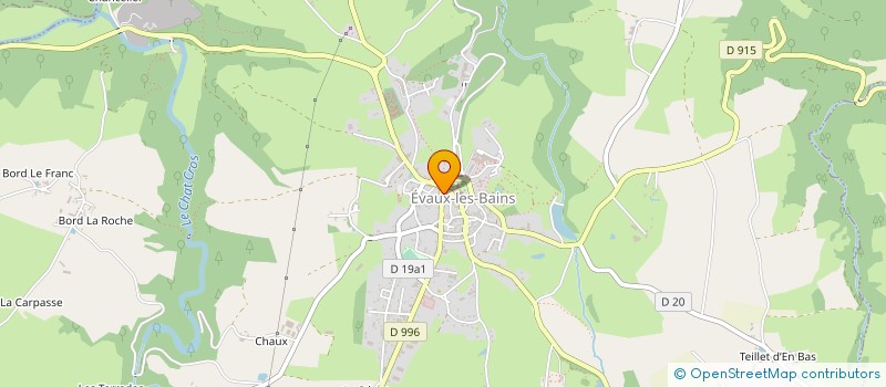 localisation de l'entreprise PHARMACIE DU PROGRES à EVAUX-LES-BAINS