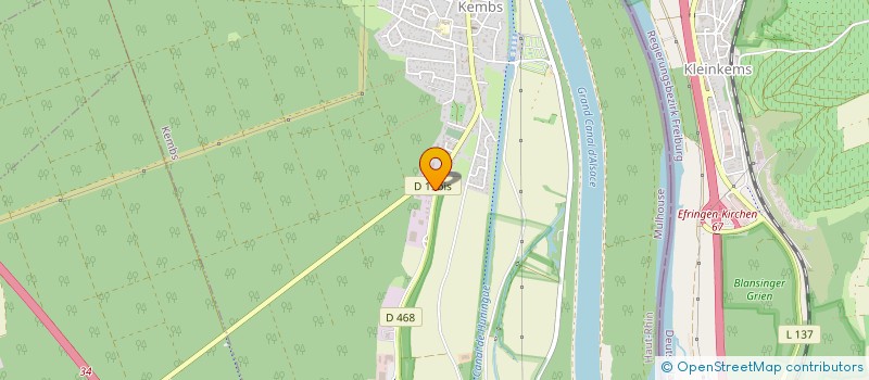 localisation de l'entreprise PHARMACIE DU RHIN  KEMBS