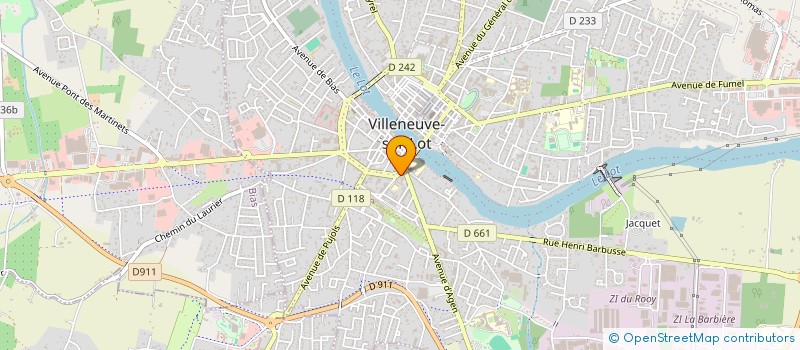 localisation de l'entreprise PHARMACIE DU ROND-POINT  VILLENEUVE-SUR-LOT