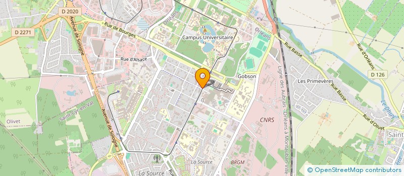 localisation de l'entreprise PHARMACIE DU ROND-POINT à ORLEANS