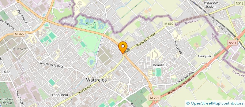 localisation de l'entreprise PHARMACIE DU ROND POINT SAINT LIEVIN  WATTRELOS