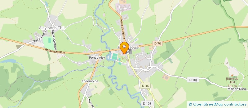 localisation de l'entreprise PHARMACIE DU SEREIN  PRECY-SOUS-THIL