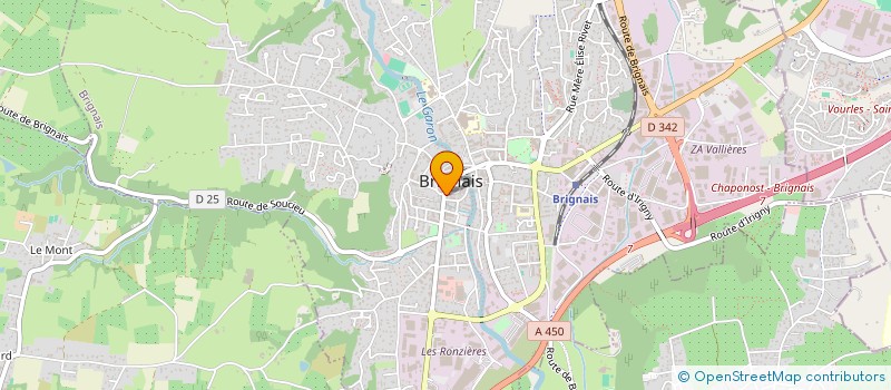 localisation de l'entreprise PHARMACIE DU SOLEIL  BRIGNAIS