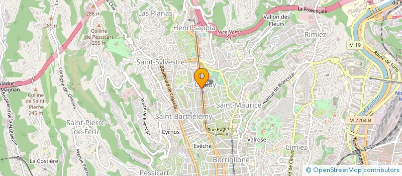 localisation de l'entreprise PHARMACIE DU STADE DU RAY SNC LEROUX-MILLIERE à NICE