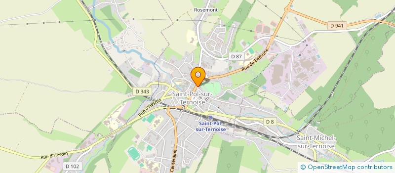 localisation de l'entreprise PHARMACIE DU TERNOIS à SAINT-POL-SUR-TERNOISE