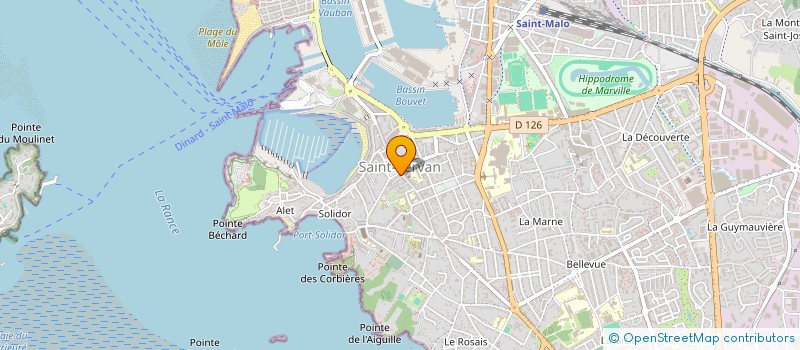 localisation de l'entreprise PHARMACIE DU THEATRE  SAINT-MALO