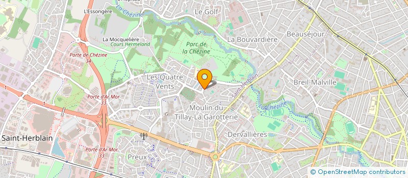 localisation de l'entreprise PHARMACIE DU TILLAY  SAINT-HERBLAIN