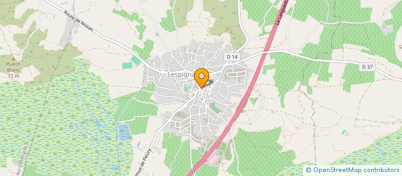 localisation de l'entreprise PHARMACIE DU TREFLE  LESPIGNAN