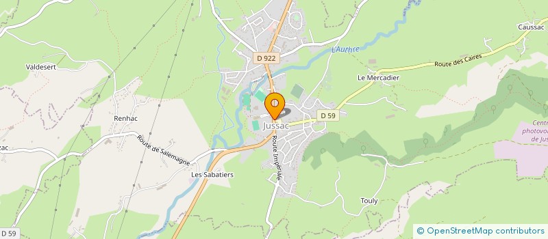 localisation de l'entreprise PHARMACIE DU VAL D'AUTHRE à JUSSAC