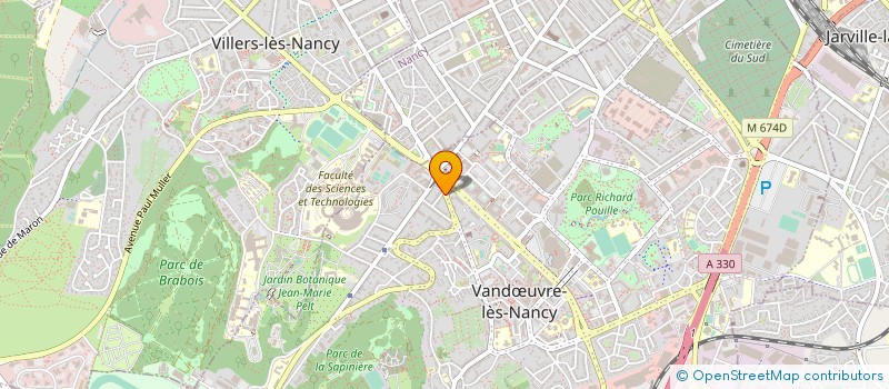 localisation de l'entreprise PHARMACIE DU VELODROME à VANDŒUVRE-LES-NANCY