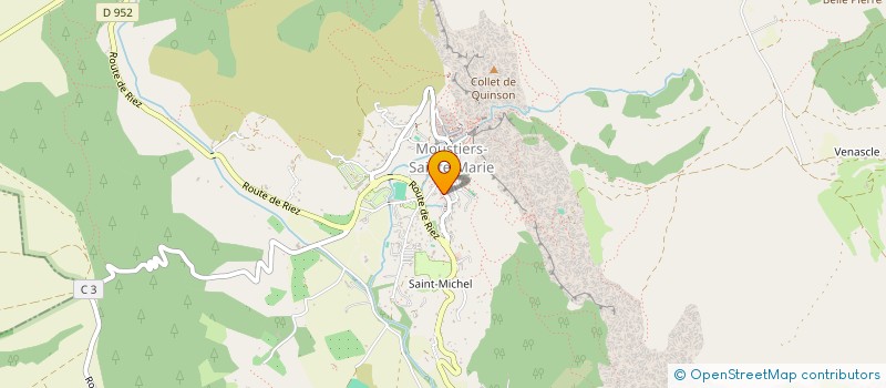 localisation de l'entreprise PHARMACIE DU VERDON  MOUSTIERS-SAINTE-MARIE