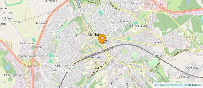 localisation de l'entreprise PHARMACIE DU VIADUC à MORLAIX