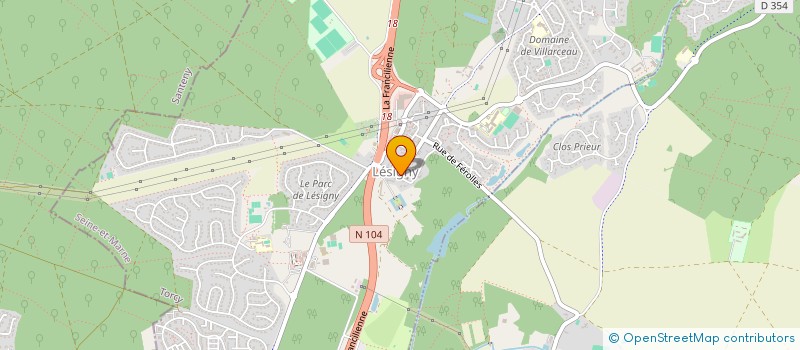 localisation de l'entreprise PHARMACIE DU VIEUX VILLAGE  LESIGNY