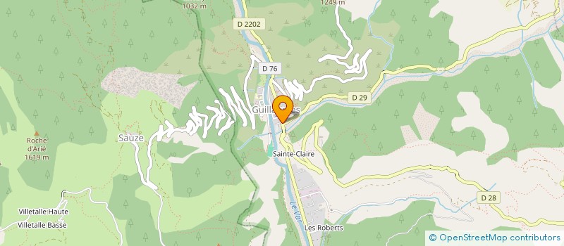 localisation de l'entreprise PHARMACIE DU VILLAGE DE GUILLAUMES  GUILLAUMES