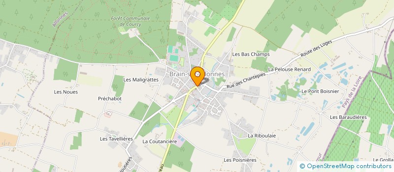 localisation de l'entreprise PHARMACIE DUDOIGNON  BRAIN-SUR-ALLONNES