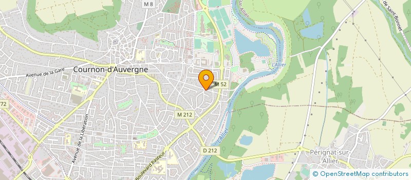 localisation de l'entreprise PHARMACIE DULAC  COURNON-D'AUVERGNE