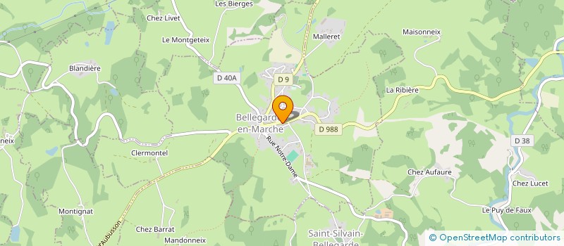 localisation de l'entreprise PHARMACIE DUMAS à BELLEGARDE-EN-MARCHE