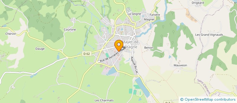 localisation de l'entreprise PHARMACIE DUMAS à LE MAYET-DE-MONTAGNE